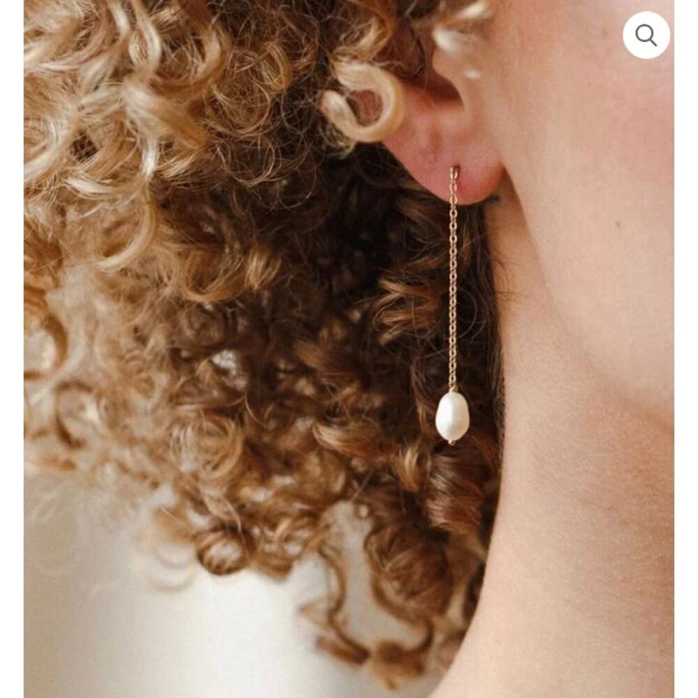 Ramla Pearl Pendant Drop  Earrings NWT